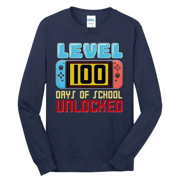 Level 100 Day Of School Unlocked Tall Long Sleeve T-Shirt