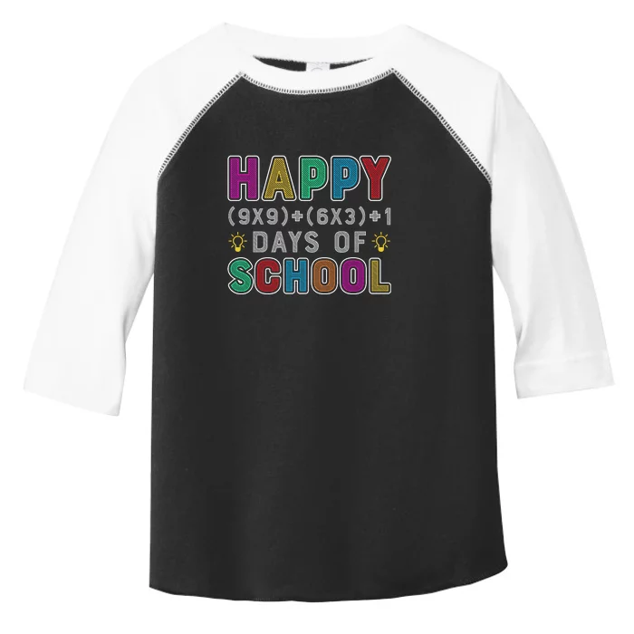 Kids 100 Days of School 100th Math Equation Teacher Toddler Fine Jersey T-Shirt