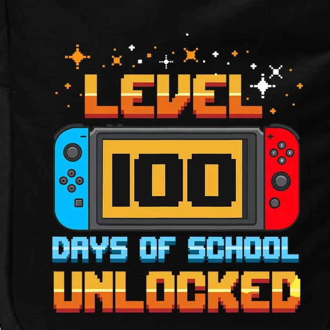 Level 100 Days Of School Unlocked Gamer Impact Tech Backpack