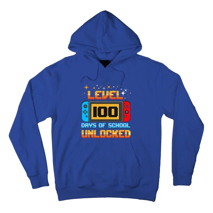 Level 100 Days Of School Unlocked Gamer Tall Hoodie