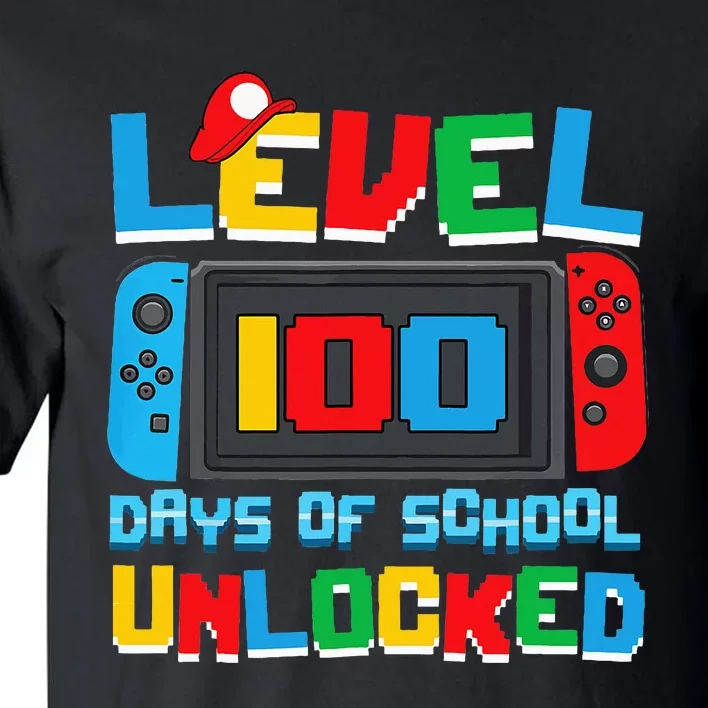 Level 100 Days Of School Unlocked Video Games Tall T-Shirt