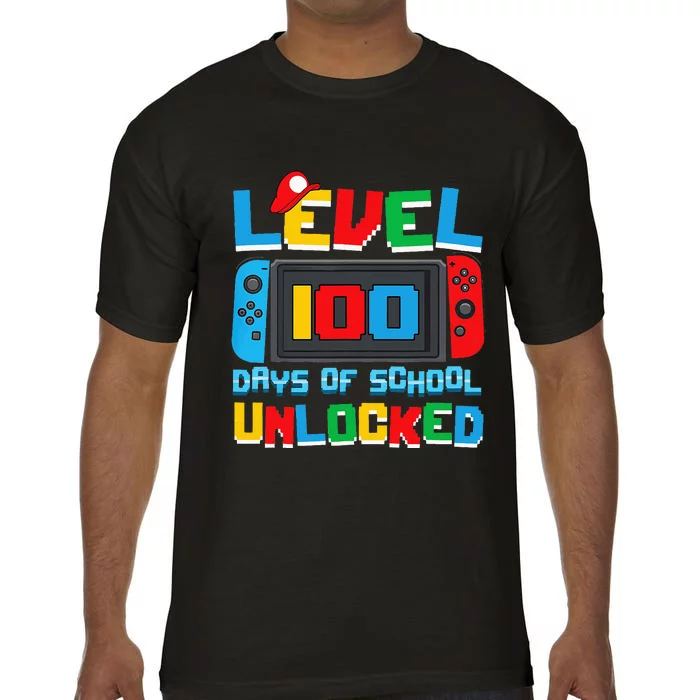 Level 100 Days Of School Unlocked Video Games Comfort Colors T-Shirt