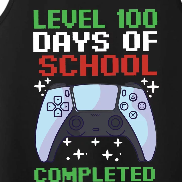 Level 100 Days Of School Completed Performance Tank