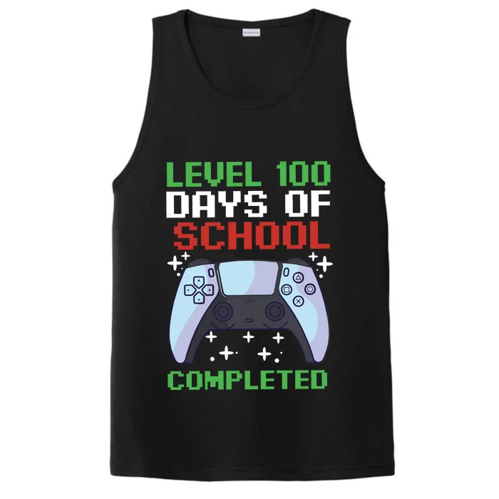 Level 100 Days Of School Completed Performance Tank