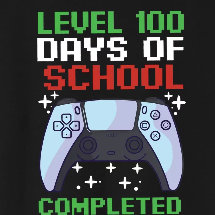 Level 100 Days Of School Completed Women's Crop Top Tee