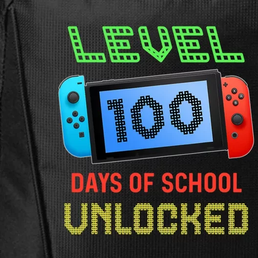 Level 100 Day Of School Unlocked Gaming Smarter Gamer Gift City Backpack