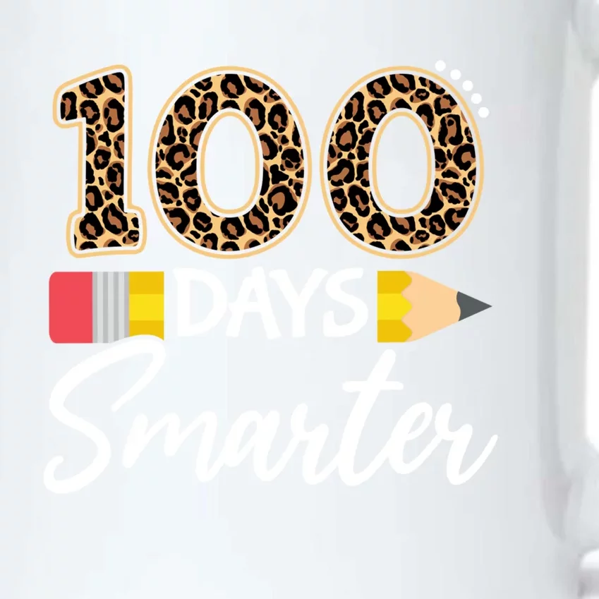 Leopard 100 Days Smarter Teacher Student 100th Day Of School Cute Gift Black Color Changing Mug