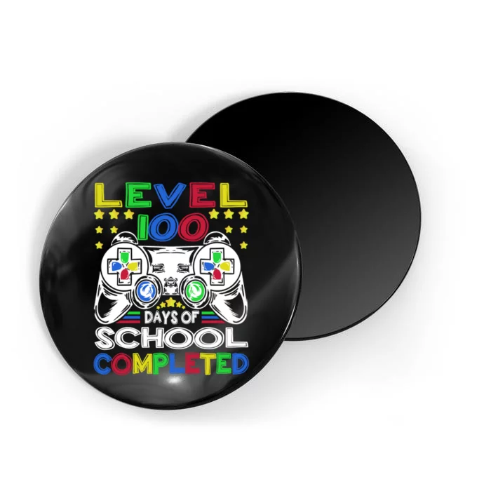 Level 100 Days Of School Completed 100th Day Gamer Boys Kids Magnet