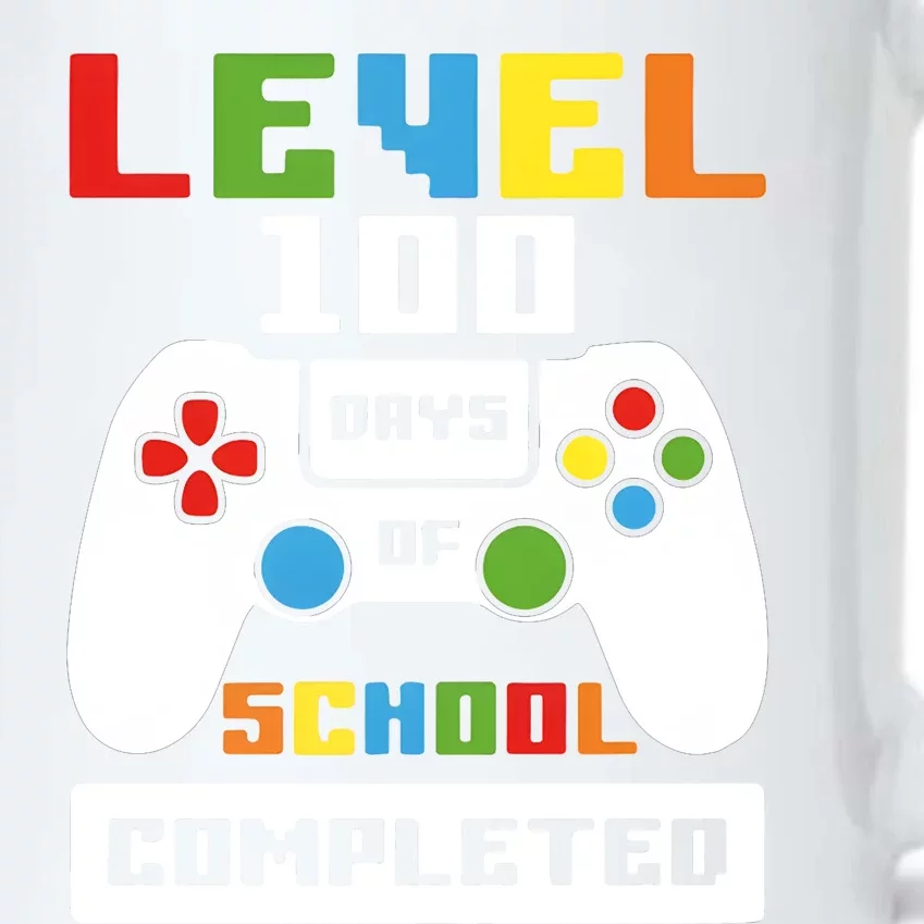 Level 100 Days Of School Completed Game Lover Black Color Changing Mug