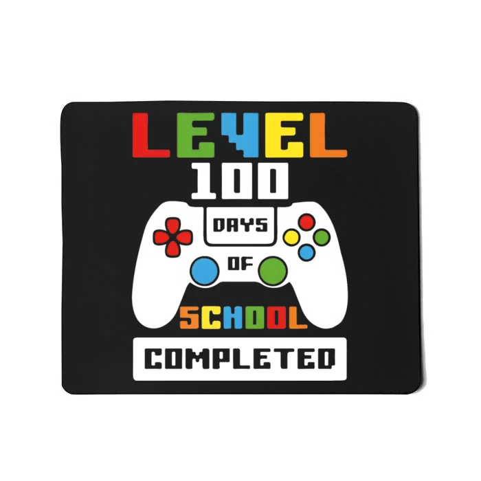 Level 100 Days Of School Completed Game Lover Mousepad