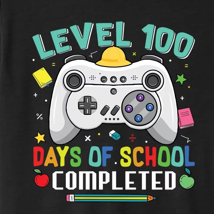 Level 100 Day's Of School Funny Completed ChromaSoft Performance T-Shirt