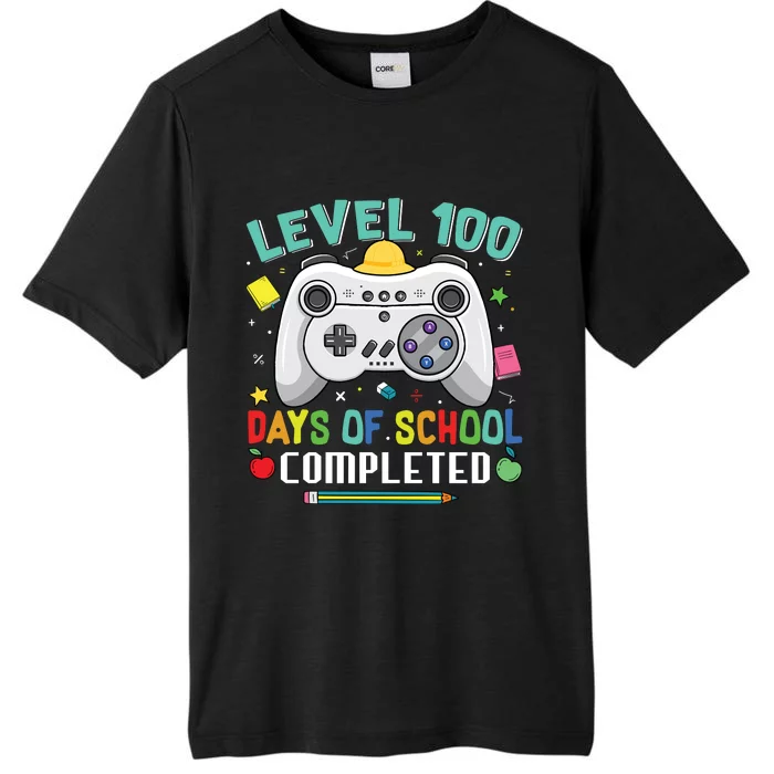 Level 100 Day's Of School Funny Completed ChromaSoft Performance T-Shirt