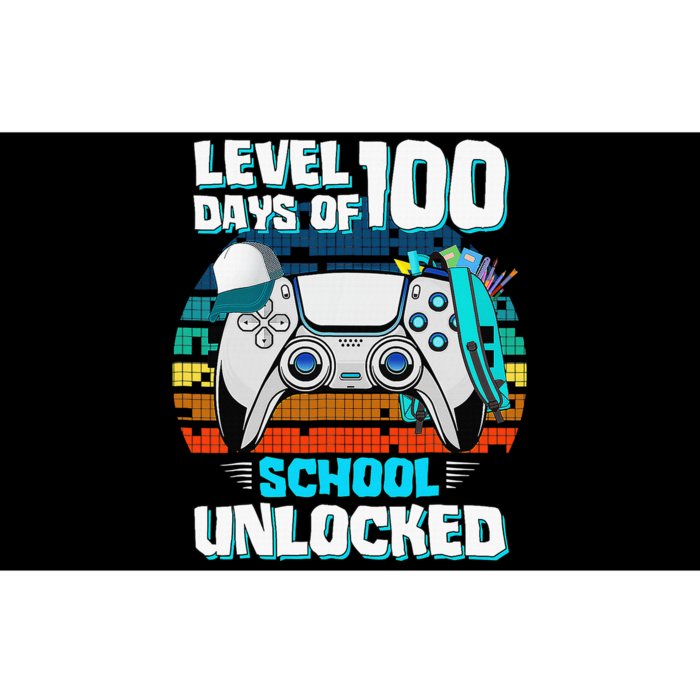 Level 100 Days Of School Unlock Teacher Student Boys Gamer Bumper Sticker