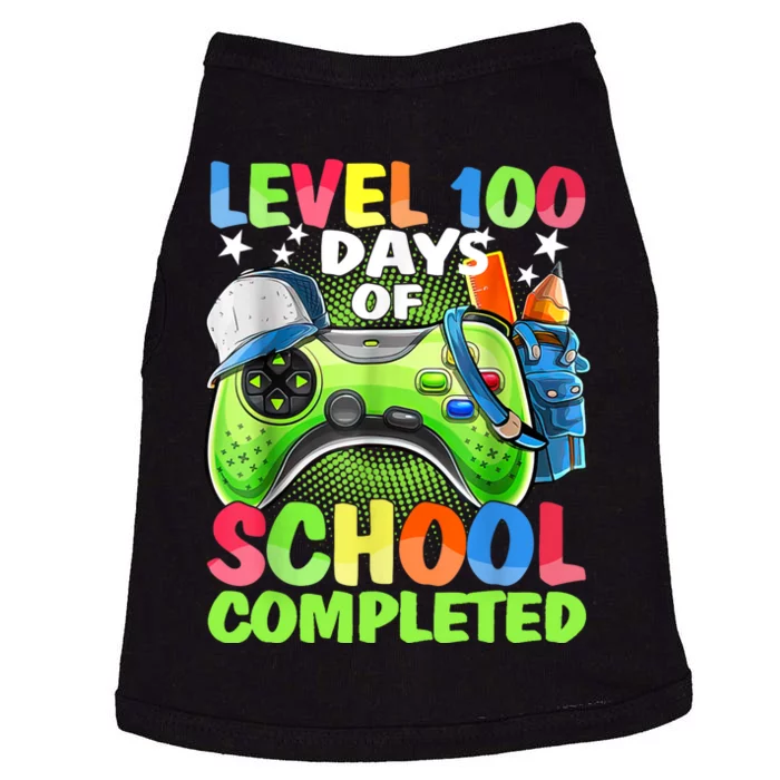 Level 100 Days Of School Completed Video Games Gamer Doggie Tank