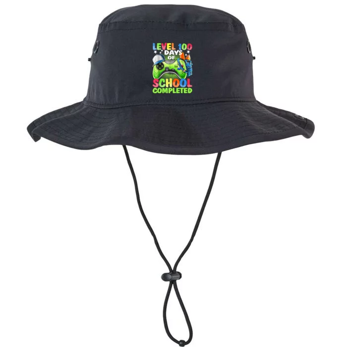 Level 100 Days Of School Completed Video Games Gamer Legacy Cool Fit Booney Bucket Hat