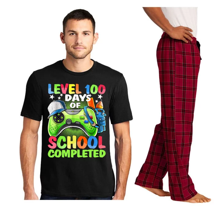 Level 100 Days Of School Completed Video Games Gamer Pajama Set