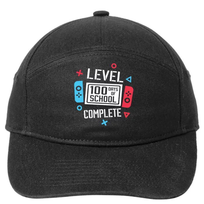 Level 100 Days Of School 7-Panel Snapback Hat