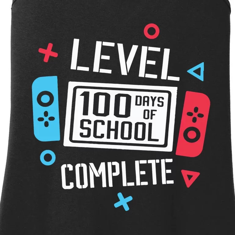 Level 100 Days Of School Ladies Essential Tank