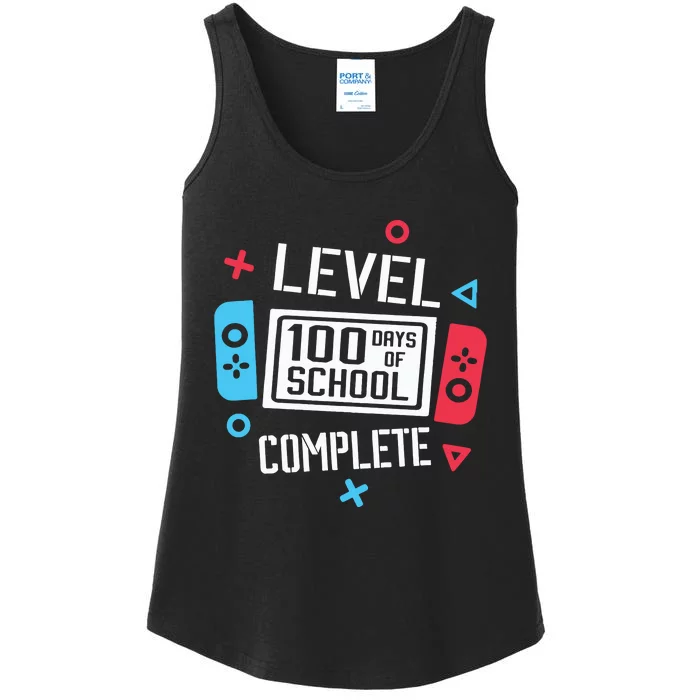 Level 100 Days Of School Ladies Essential Tank