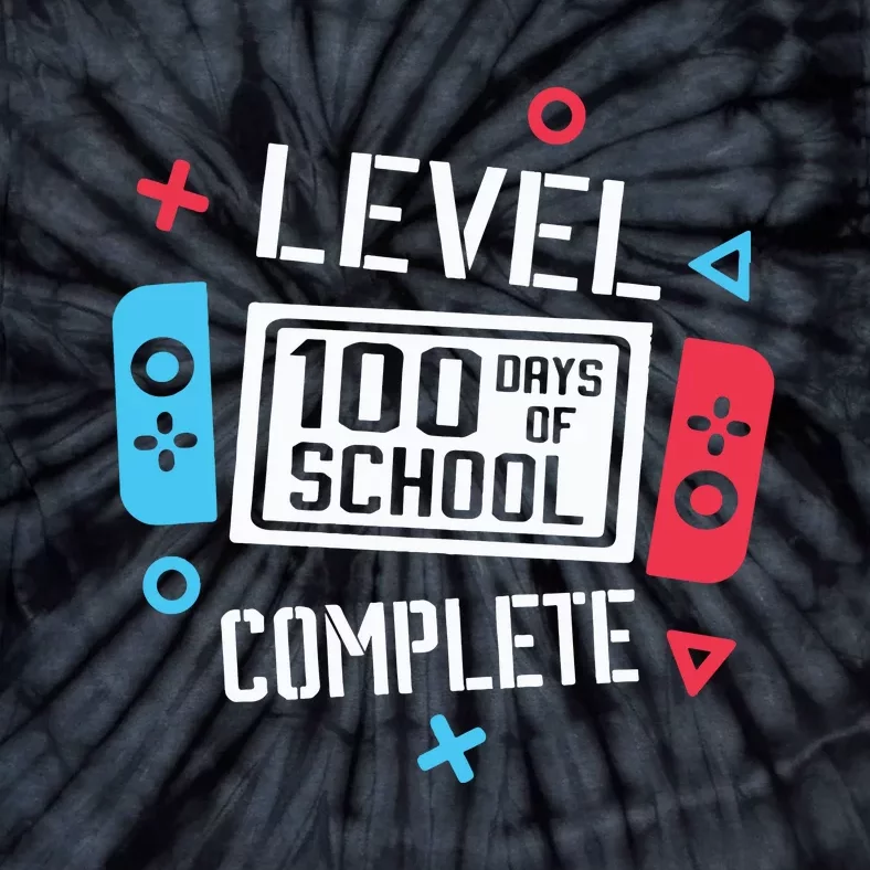 Level 100 Days Of School Tie-Dye T-Shirt