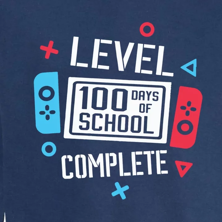 Level 100 Days Of School Garment-Dyed Sweatshirt