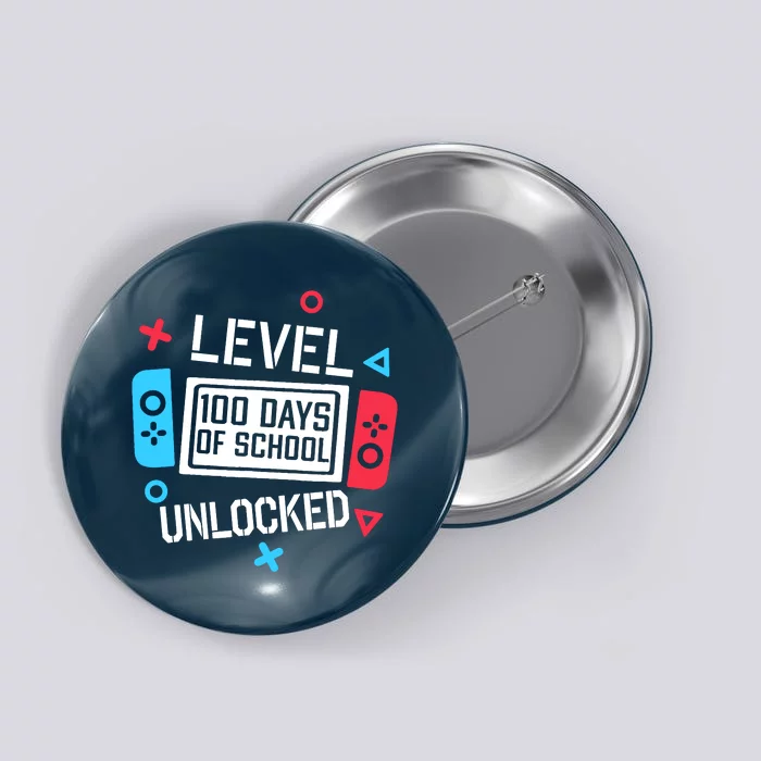 Level 100 Days Of School Unlocked Gamer Video Games Boy Button