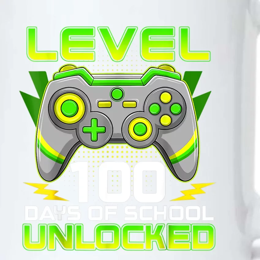 Level 100 Days Of School Unlocked Gamer Video Games Black Color Changing Mug