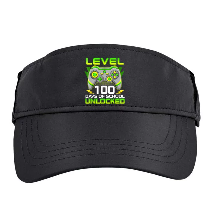 Level 100 Days Of School Unlocked Gamer Video Games Adult Drive Performance Visor