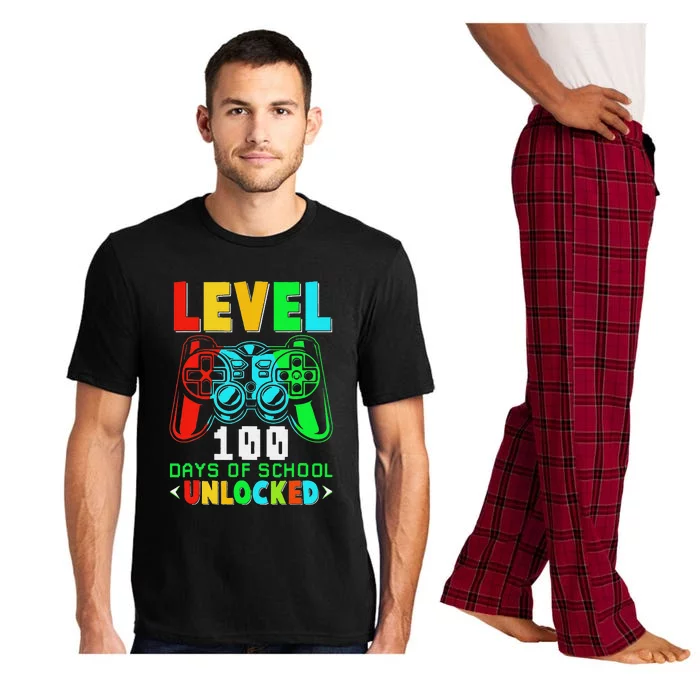 Level 100 Days Of School Unlocked Gamer Video Games Pajama Set