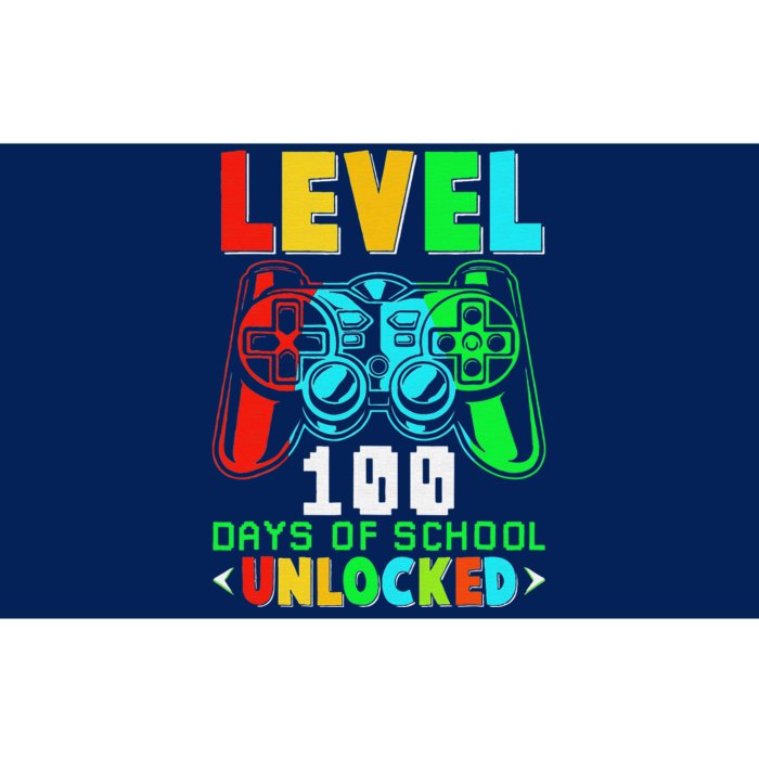 Level 100 Days Of School Unlocked Gamer Video Games Bumper Sticker