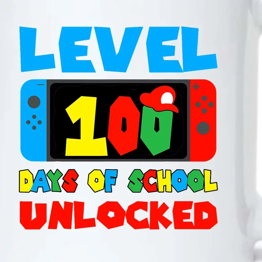 Level 100 Days Of School Unlocked Video Games Black Color Changing Mug