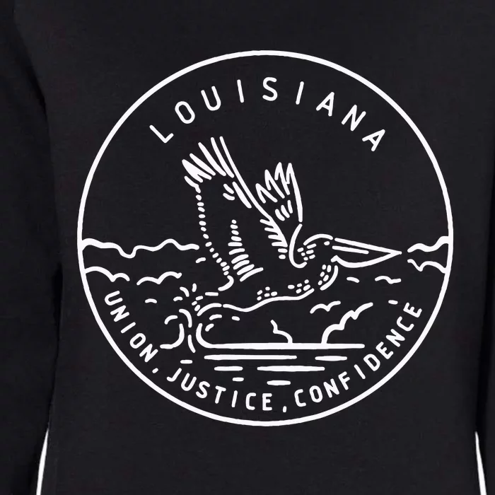 Louisiana 1812 State Of Louisiana Womens California Wash Sweatshirt