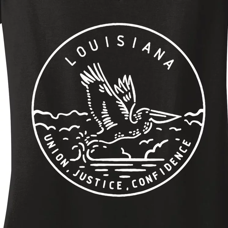 Louisiana 1812 State Of Louisiana Women's V-Neck T-Shirt