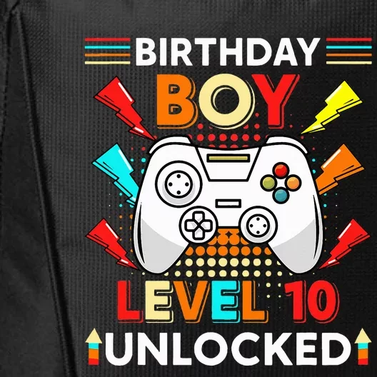 Level 10 Unlocked Video Gamer 10th Birthday Gamer . City Backpack