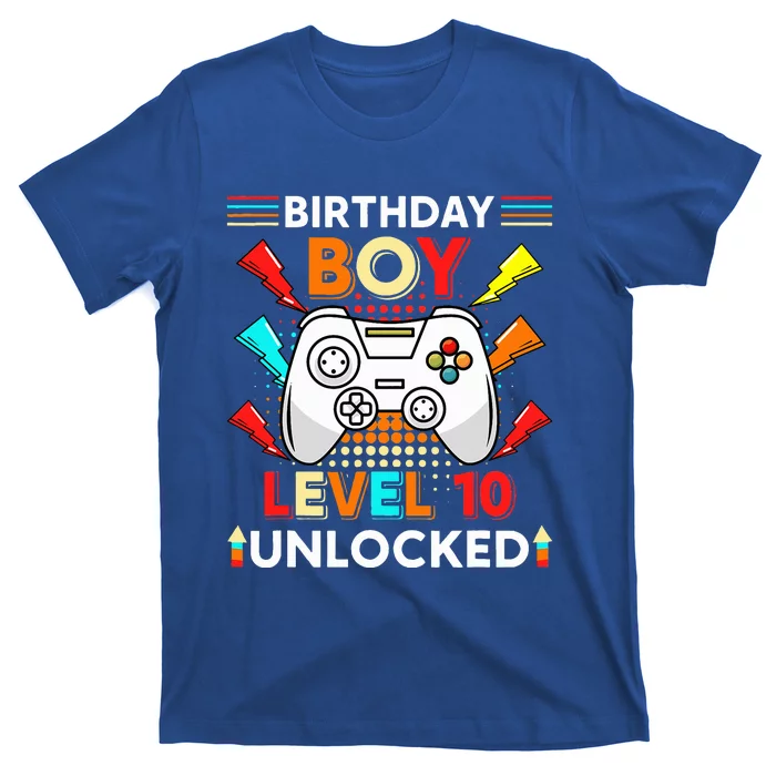 Level 10 Unlocked Video Gamer 10th Birthday Gamer . T-Shirt