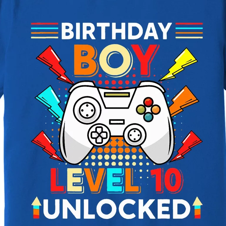 Level 10 Unlocked Video Gamer 10th Birthday Gamer . Premium T-Shirt