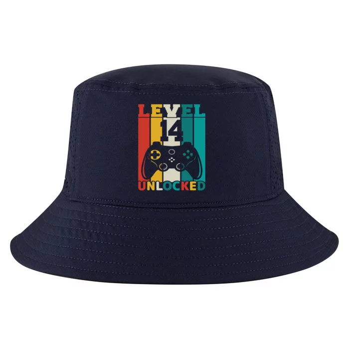 Level 14 Unlocked Video Game 14th Birthday Gamer Gift Cool Comfort Performance Bucket Hat