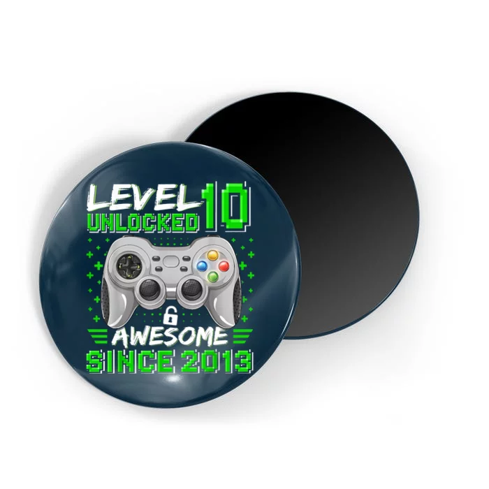 Level 10 Unlocked Awesome 2013 Funny Gamer 10th Birthday Magnet