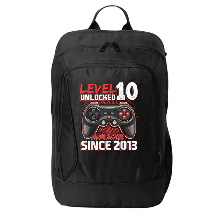 Level 10 Unlocked Awesome 2013 Video Game 10th Birthday Boy City Backpack