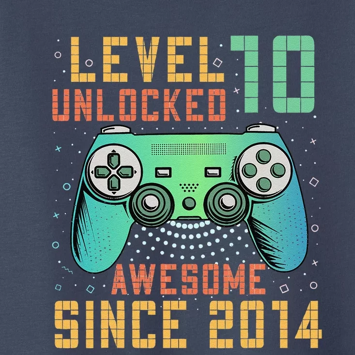 Level 10 Unlocked 10th Birthday 10 Year Old Gifts Gamer Bday Toddler T-Shirt