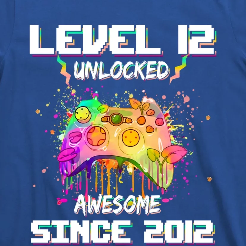 Level 12 Unlocked Video Game 12th Birthday Gamer Funny Gift Meaningful Gift T-Shirt