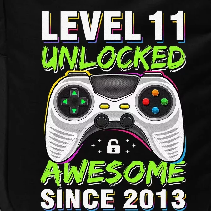 Level 11 Unlocked Awesome Since 2013 11th Birthday Gaming Impact Tech Backpack