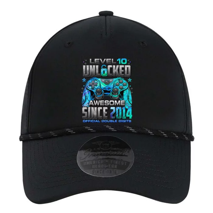 Level 10 Unlocked Awesome Since 2014 10th Birthday Gaming Performance The Dyno Cap