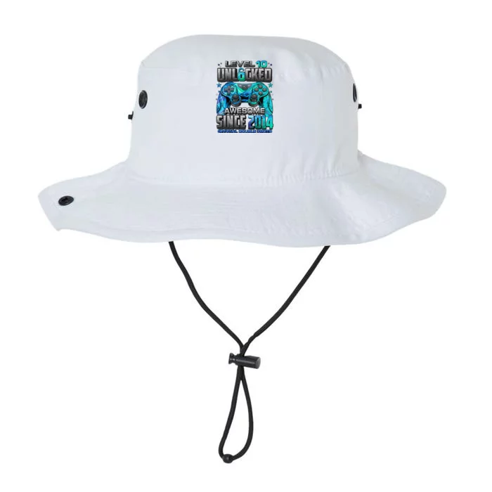 Level 10 Unlocked Awesome Since 2014 10th Birthday Gaming Legacy Cool Fit Booney Bucket Hat