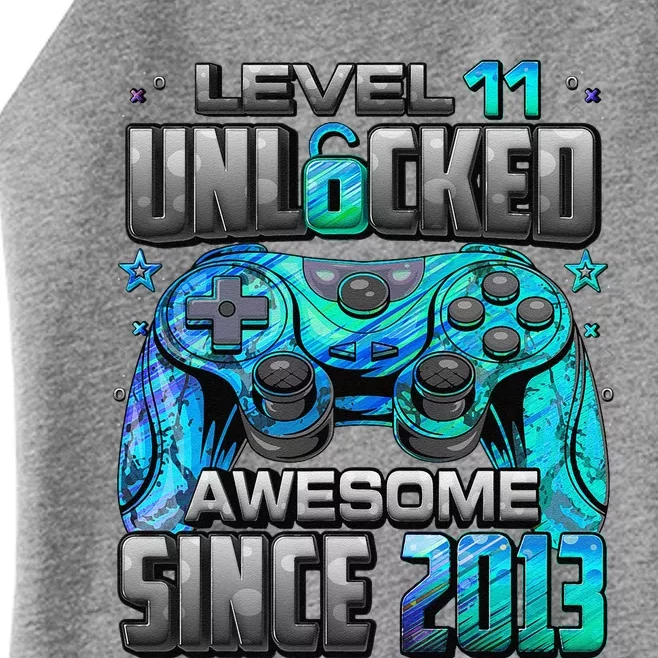 Level 11 Unlocked Awesome Since 2013 11th Birthday Gaming Women’s Perfect Tri Rocker Tank