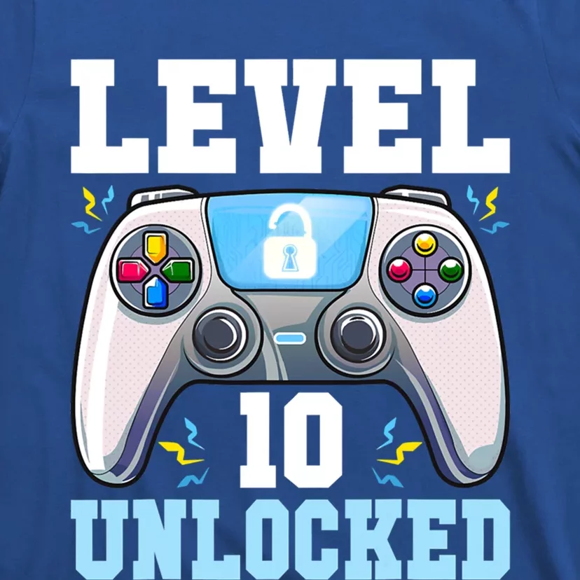 Level 10 Unlocked Video Game 10th Birthday Gamer Cool Gift T-Shirt