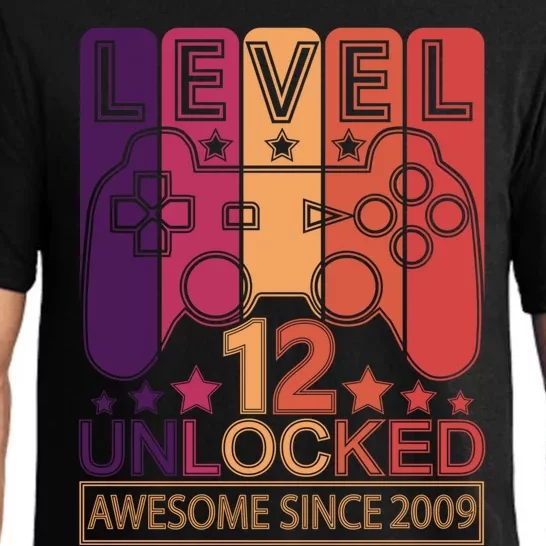 Level 12 Unlocked Awesome Since 2009 Gamer Gift Pajama Set