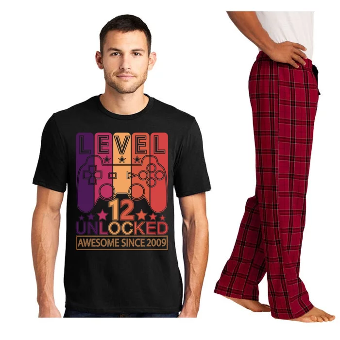 Level 12 Unlocked Awesome Since 2009 Gamer Gift Pajama Set