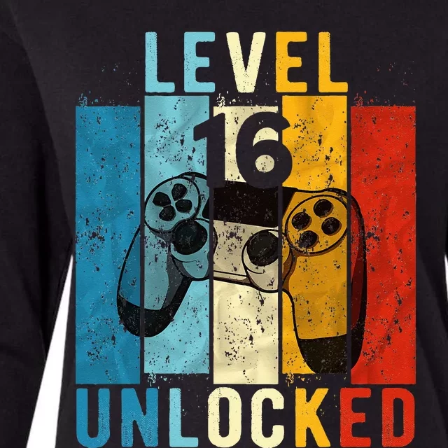 Level 16 Unlocked Video Gamer 16 Year Old 16th Birthday Gift Womens Cotton Relaxed Long Sleeve T-Shirt