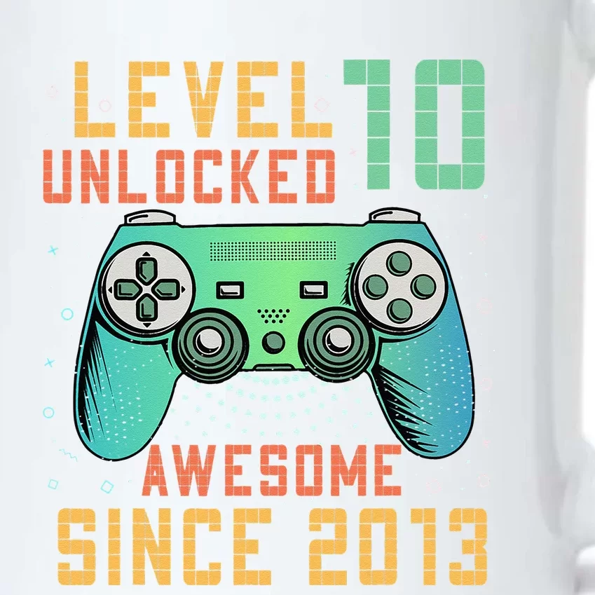 Level 10 Unlocked 10th Birthday 10 Year Old Boy Gifts Gamer Black Color Changing Mug